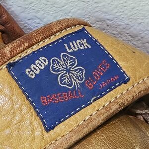 1960s Vintage Good Luck Baseball Glove Left Hand Leather SG-360 Model